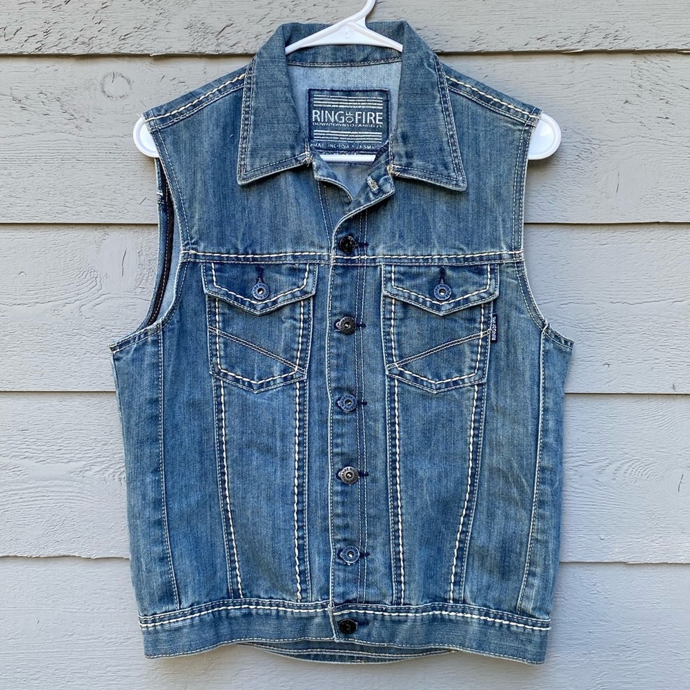 RING OF FIRE denim vest